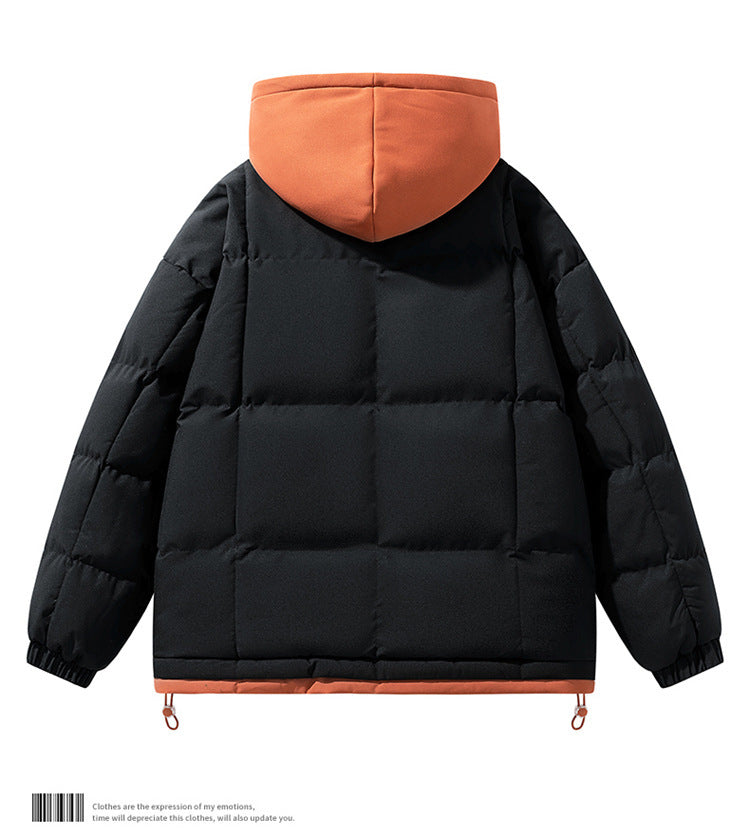 Faux Two-Piece Cotton Jacket - Loose and Thick Casual Cotton Jacket for Couples