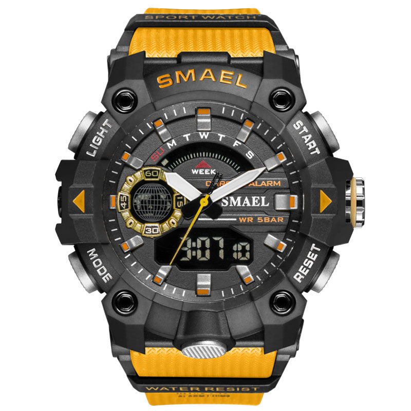Men's Military Sport Watches - 50M Waterproof Wristwatch Stopwatch Alarm LED