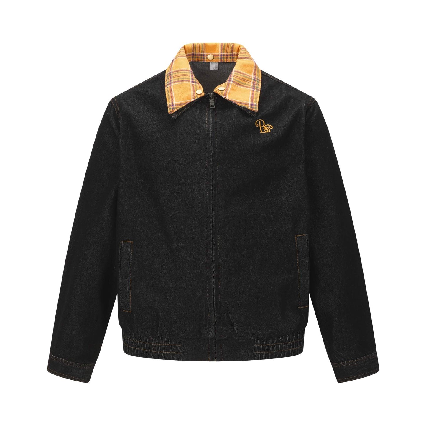 Retro Embroidered Patchwork Washed Denim Jacket