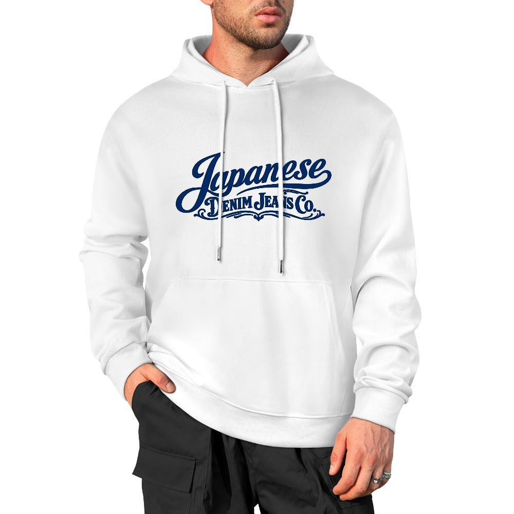 Japanese Denim Jeans Co. Pure Cotton Hoodie - White