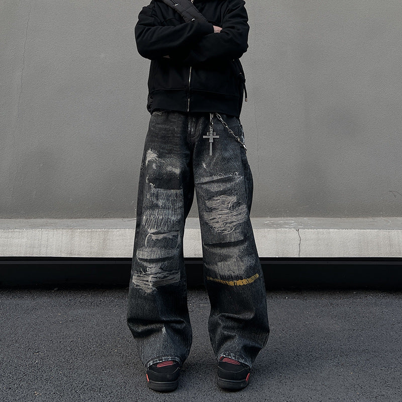 Washed Denim Jeans - Unisex