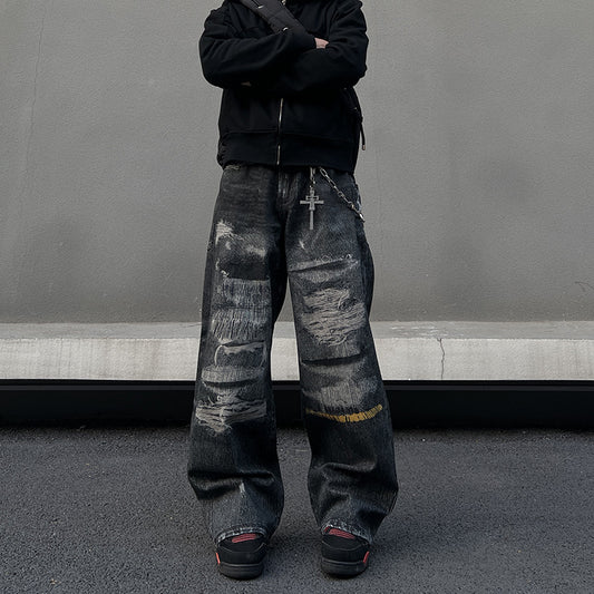 Washed Denim Jeans - Unisex