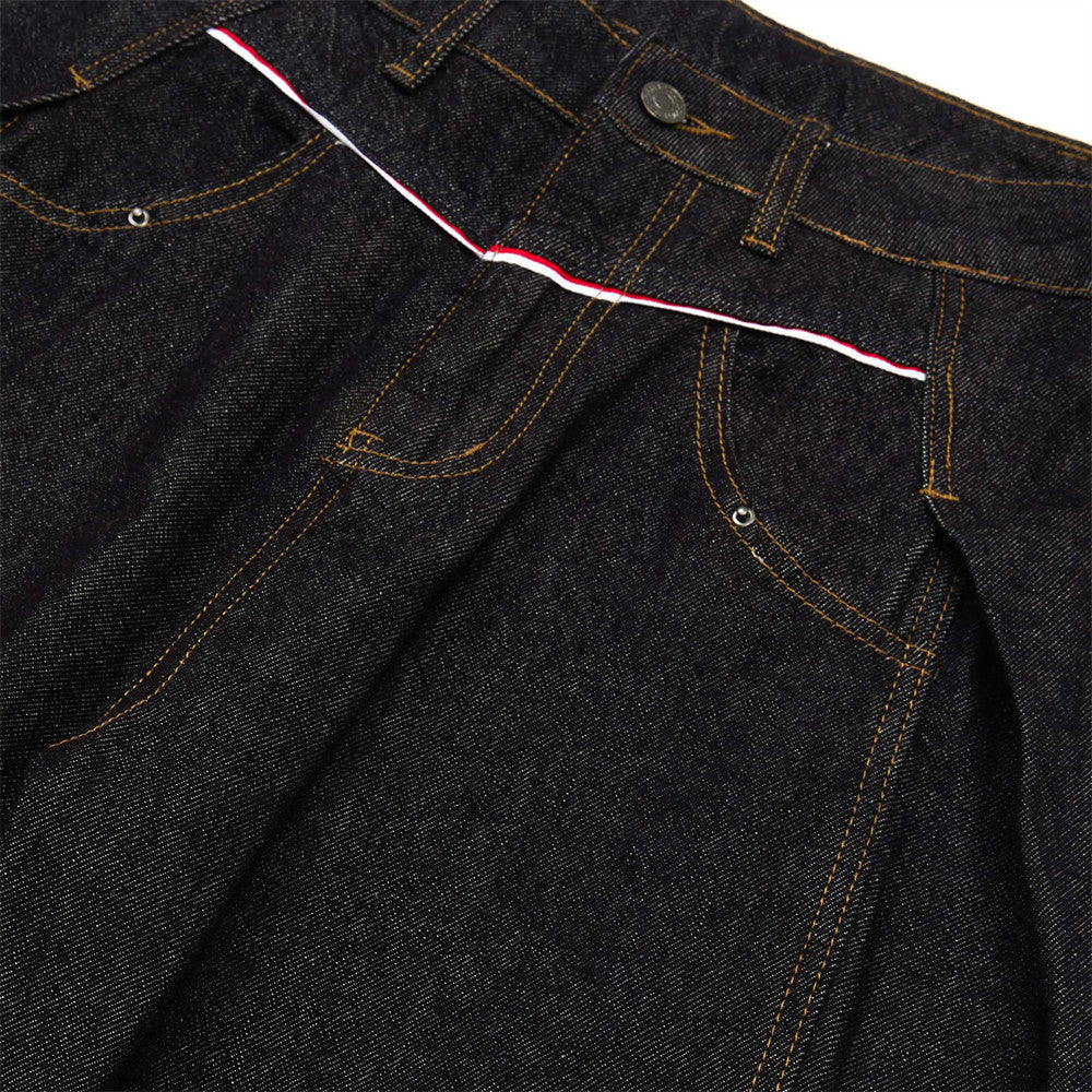 American High Street Design Denim Wide Leg Long Pants