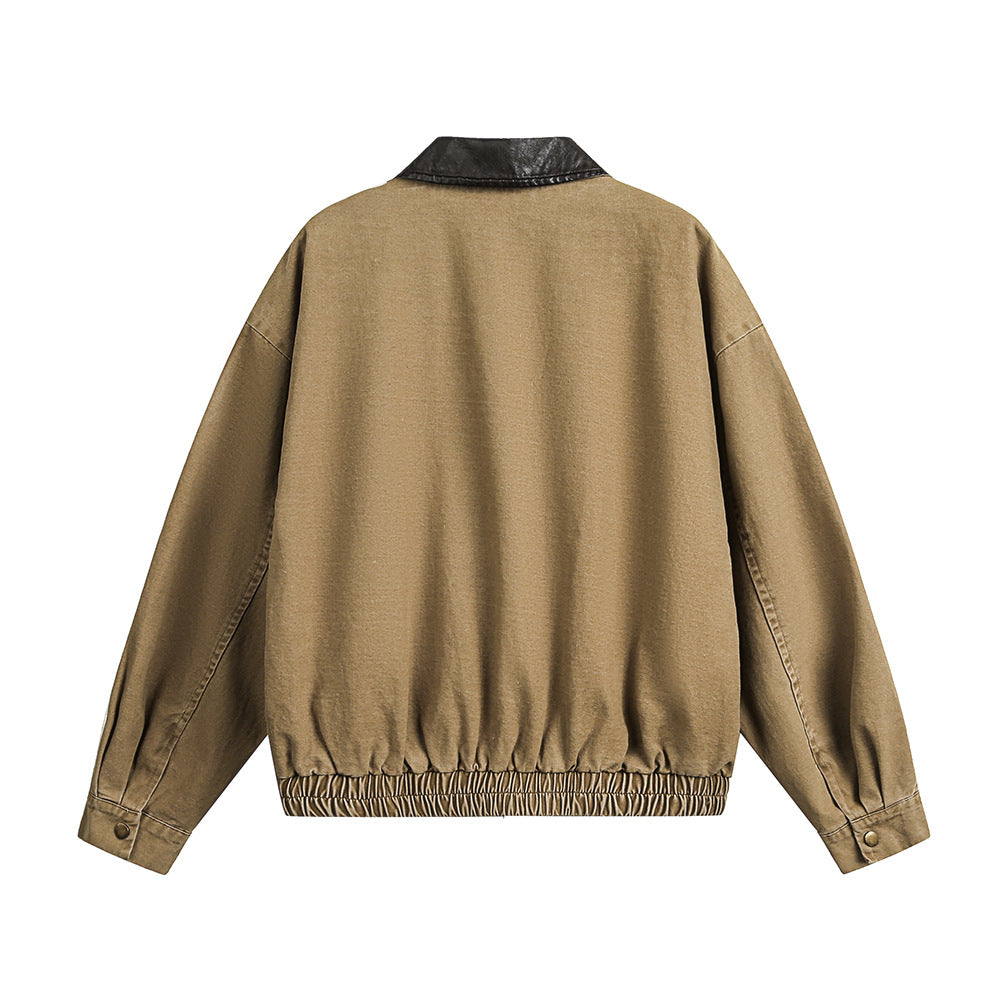 Washed Brown Denim Jacket
