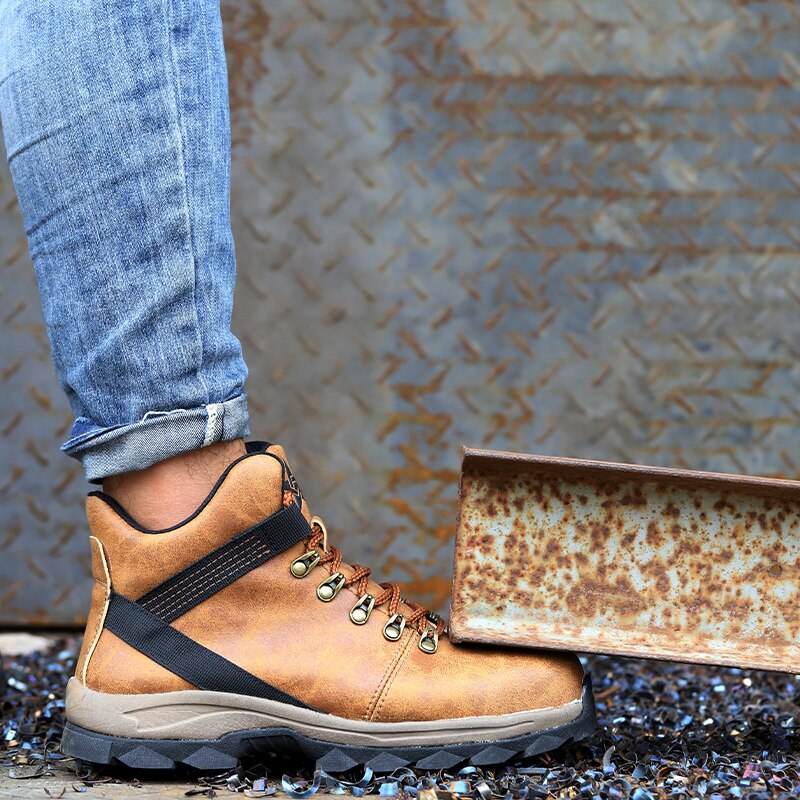 Men's Safety Boots - Indestructible Work Shoes with Steel Toe