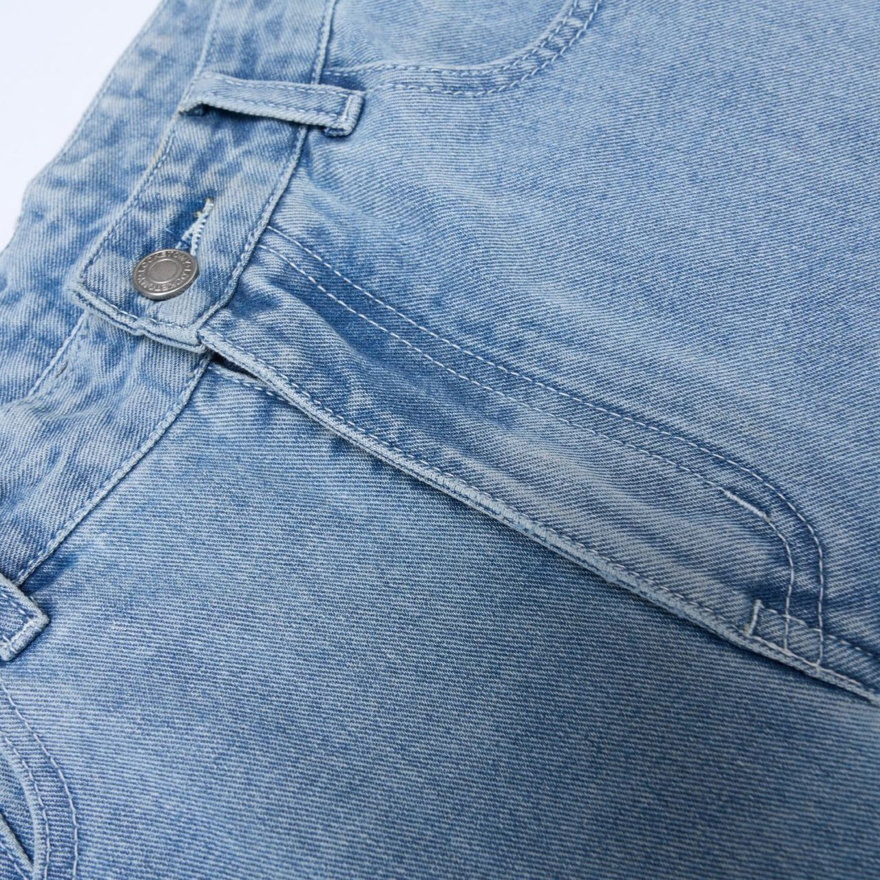 Simple Washed Denim Long Pants - Stylish & Comfortable