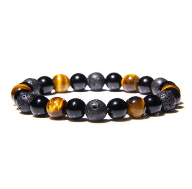 Tiger Eye Bracelet Obsidian Hematite Gemstone Bead Bracelet (FD04998 FD04999 FD0500 FD0501 FD0502)
