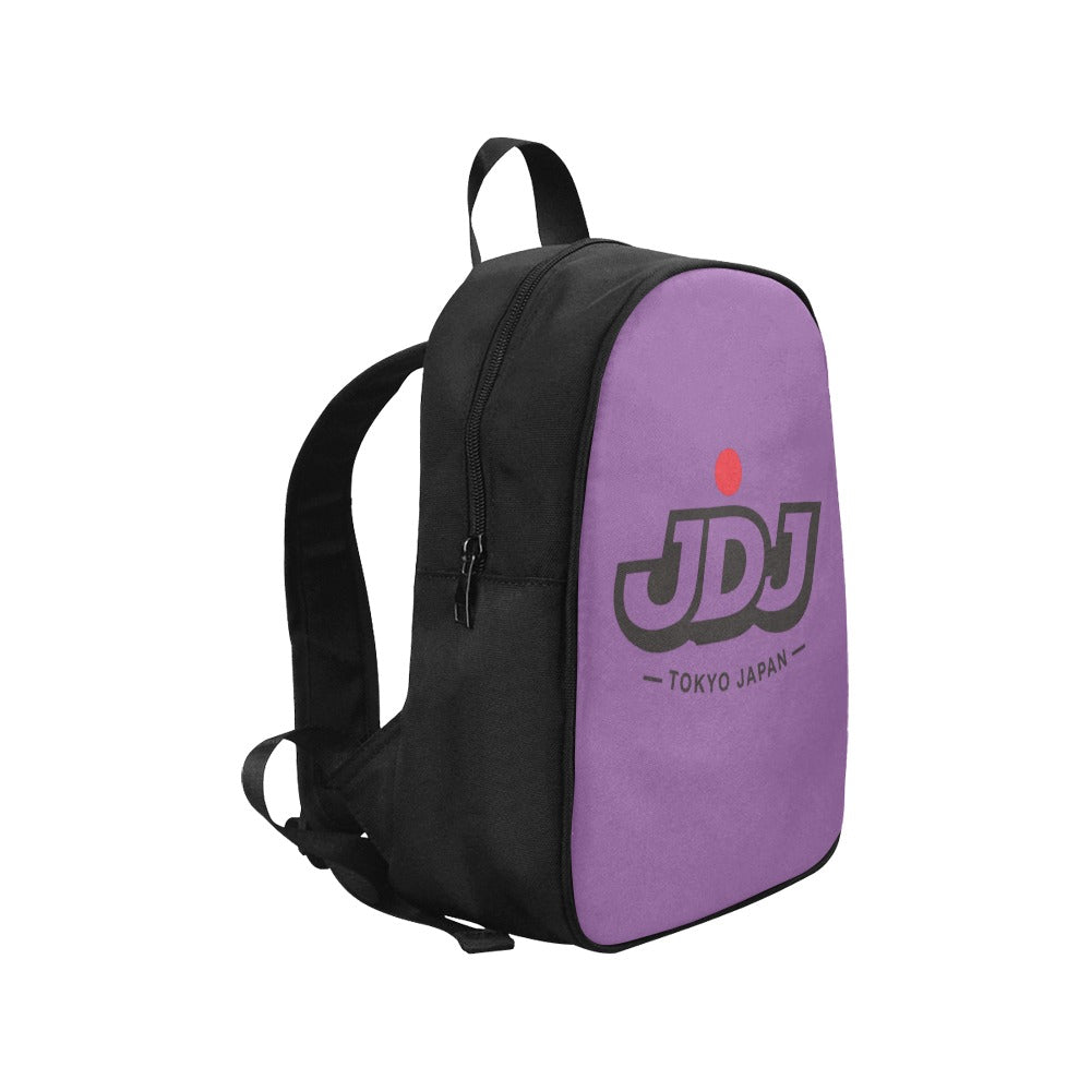 JDJ Logo Canvas Backpack Durable Cotton With Laptop Compartment