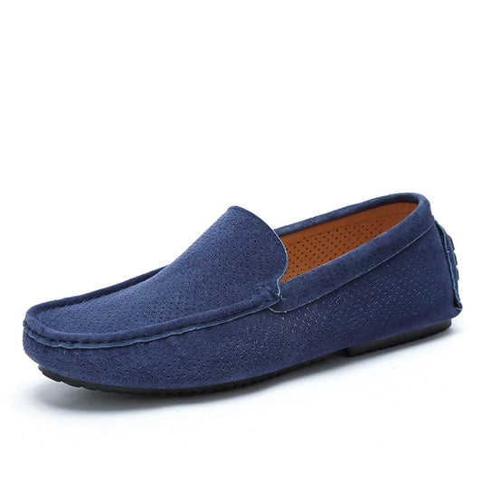 Men's Genuine Leather Loafers - Casual Slip-On Shoes