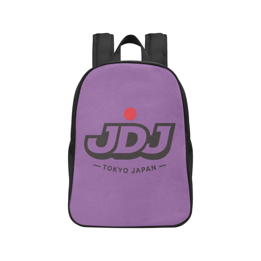 JDJ Logo Canvas Backpack Durable Cotton With Laptop Compartment