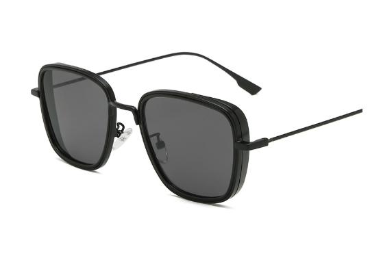 Steampunk Sunglasses Vintage Square Metal Frame UV400 Eyewear