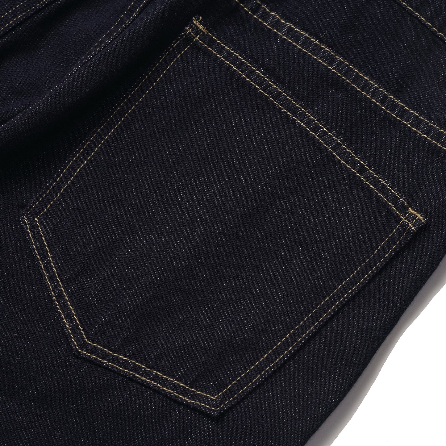 Washed Denim Blue Jeans - Loose Straight Leg with Slight Flare