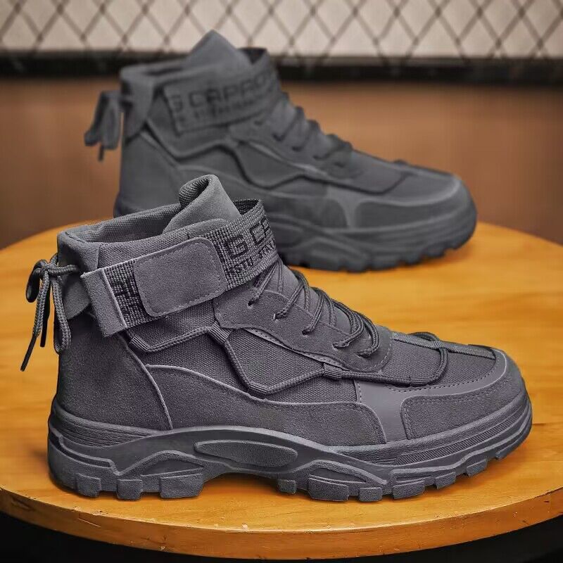 Men's High Top Workwear Style Short Boots