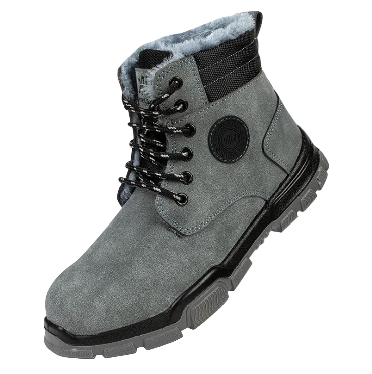 High-top Winter Safety Shoes - Warm Cotton Footwear