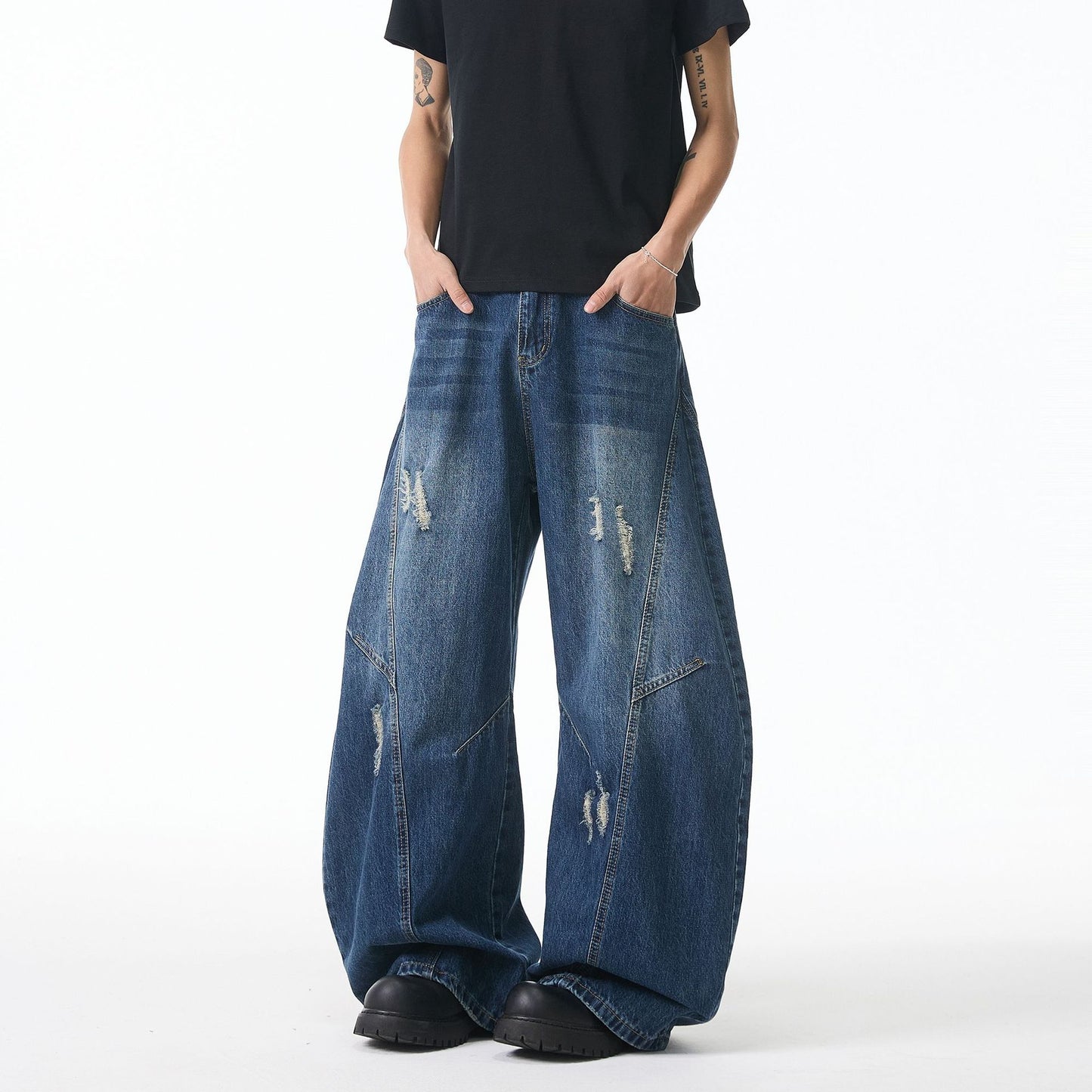 High Street Wide Leg Loose Straight Leg Pants