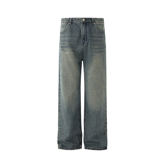 Straight Leg Jeans for Men - Loose Casual Wide Leg Vintage Style Pants