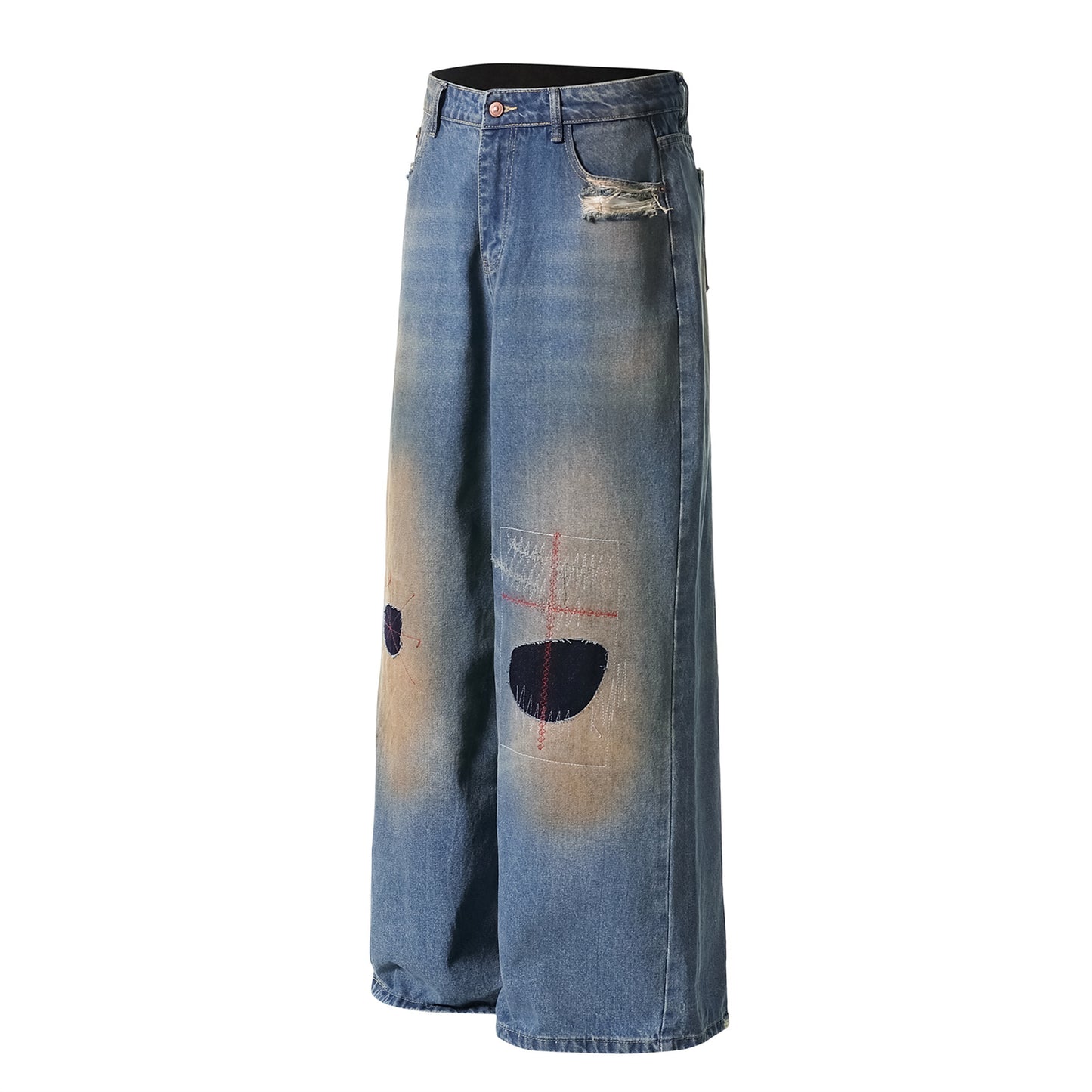 Premium Distressed Straight Leg Jeans – Japanese Denim
