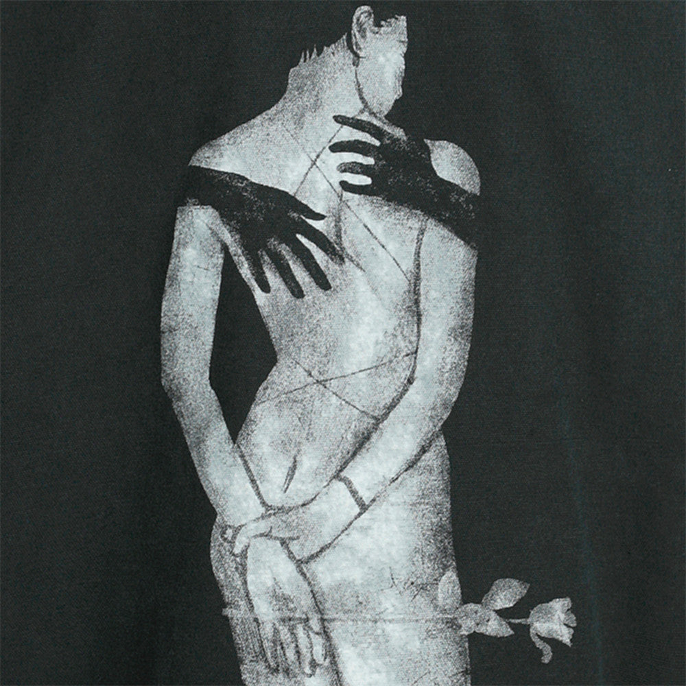 Men's Dark Character Print Canvas Jacket - Retro Punk