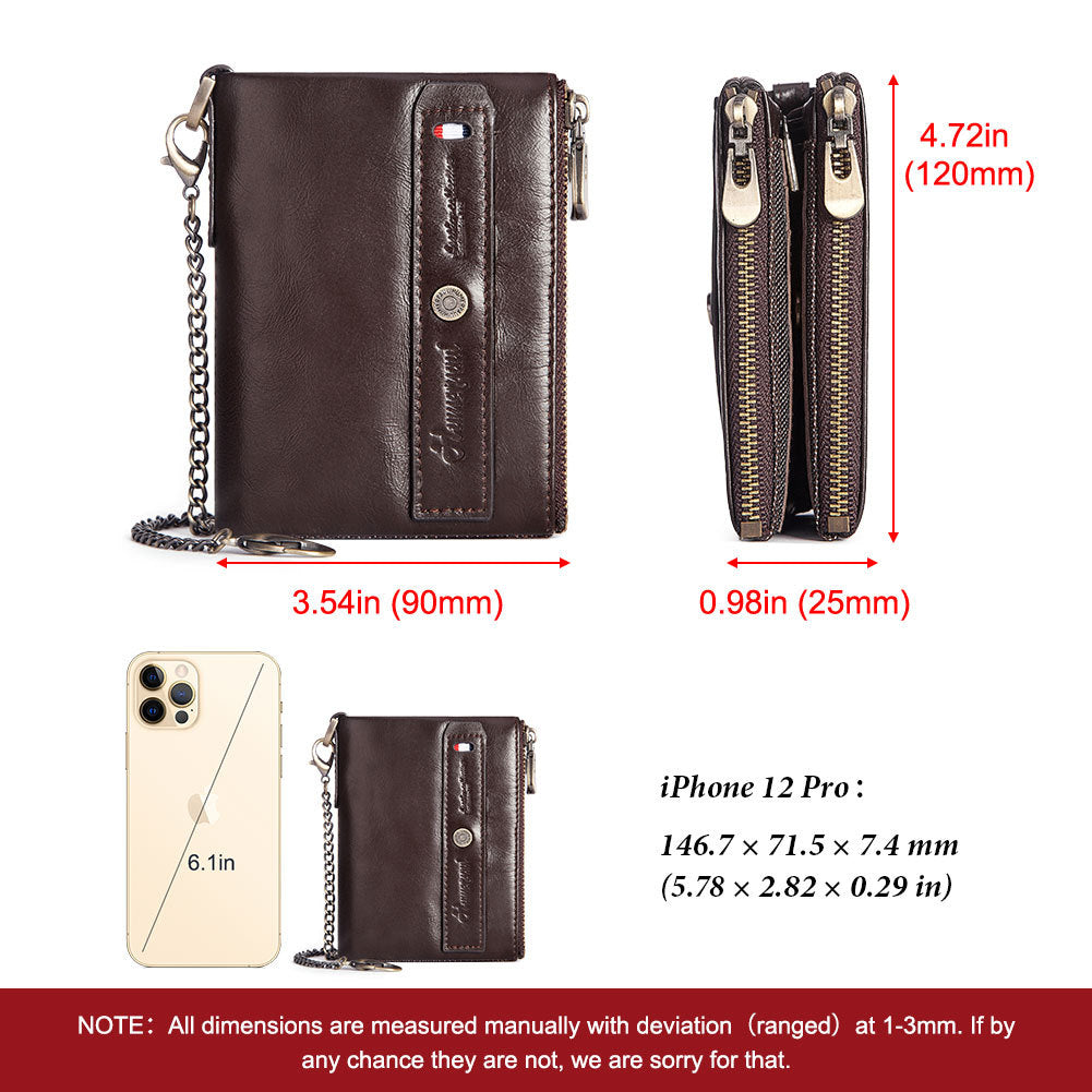 Genuine Leather Men's Wallet - Cowhide