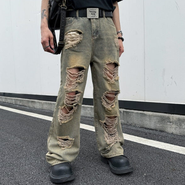 Cowboy Loose Design Vibe Beggar Pants for Men and Women