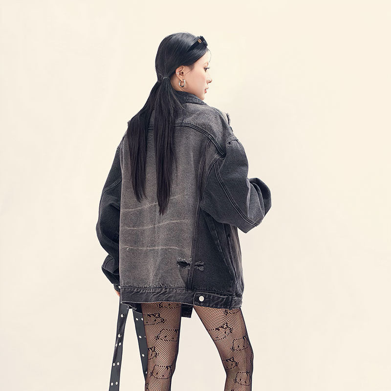 Wear and Tear Denim Jacket - Premium Japanese Craftsmanship