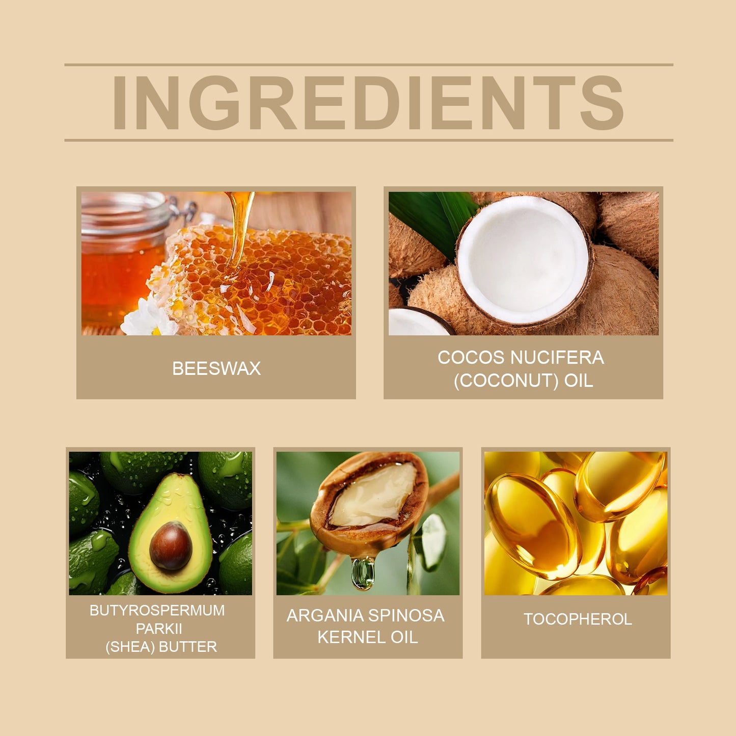 Men's Beard Care Wax With Argan Oil And Vitamin E For Nourishing Soft Beard
