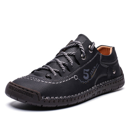 Casual Men's Japanese Lace-Up Leather Shoes