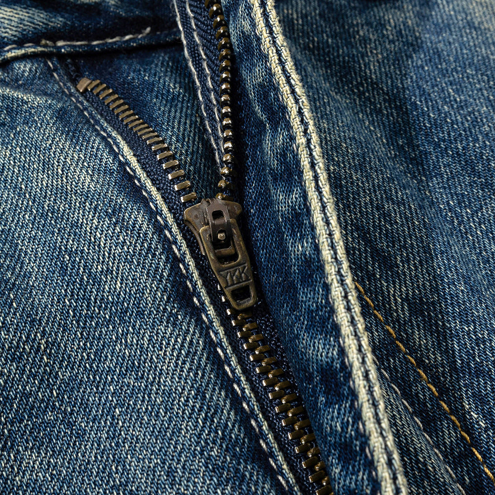 Men's Casual Long Pants with Heavyweight Craftsmanship and Wide Legs