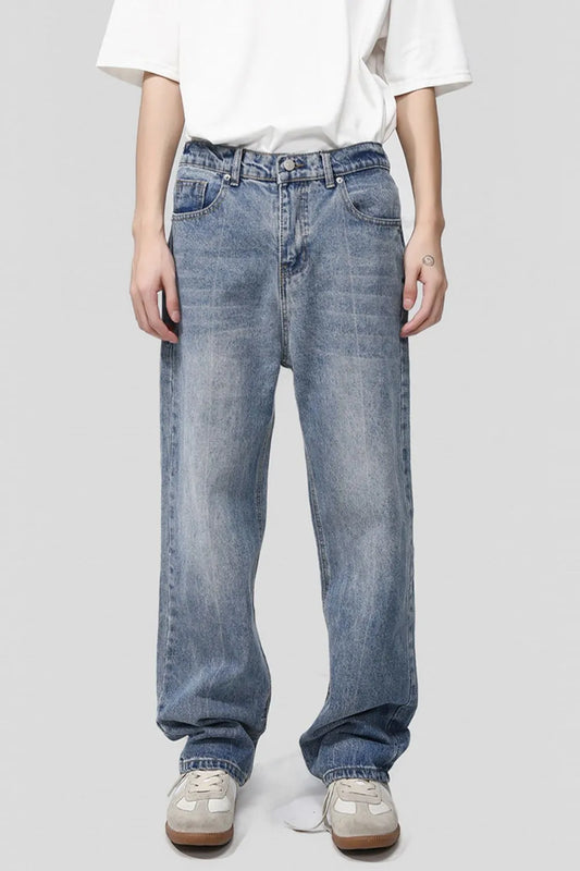 Premium Baggy Jeans with Pockets - Japanese Denim