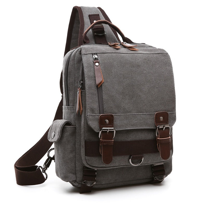 Canvas Backpack For Men Travel Laptop Rucksack Durable Everyday Use