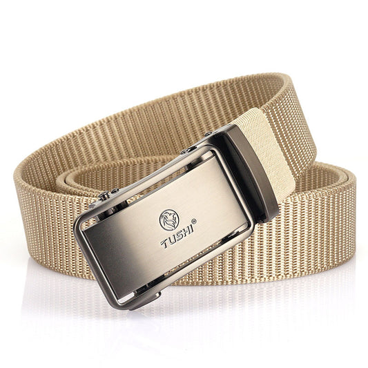 Men's Automatic Buckle Belt - Nylon Canvas