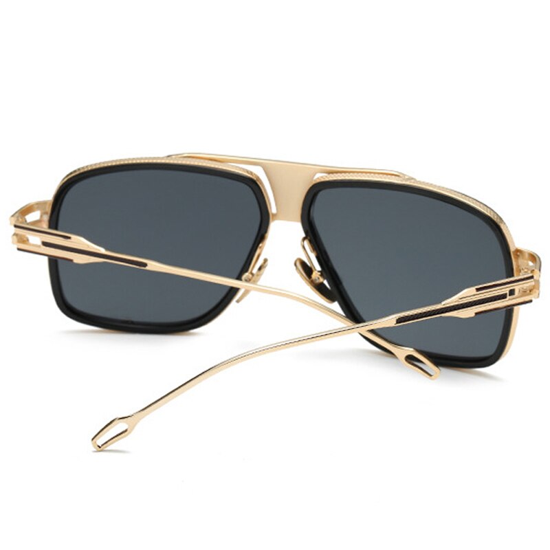 Oversized Flat Top Sunglasses For Men And Women UV400 Protection Mirror Lenses