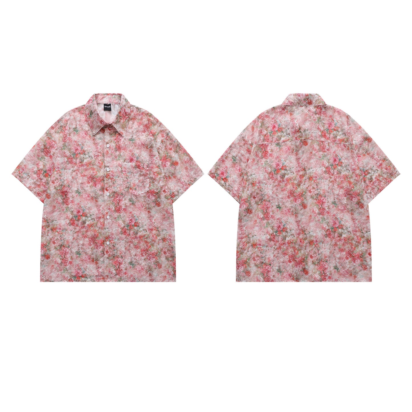 Jacquard Short Sleeve Shirt - Loose Fit