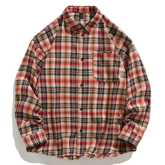 Long Sleeve Shirt for Men Spring and Autumn Trendy Couple Outfit