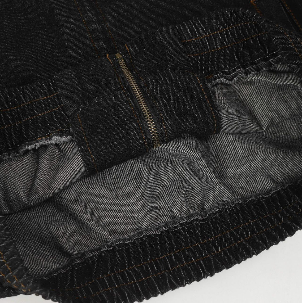 Embroidered Patchwork Washed Denim Jacket