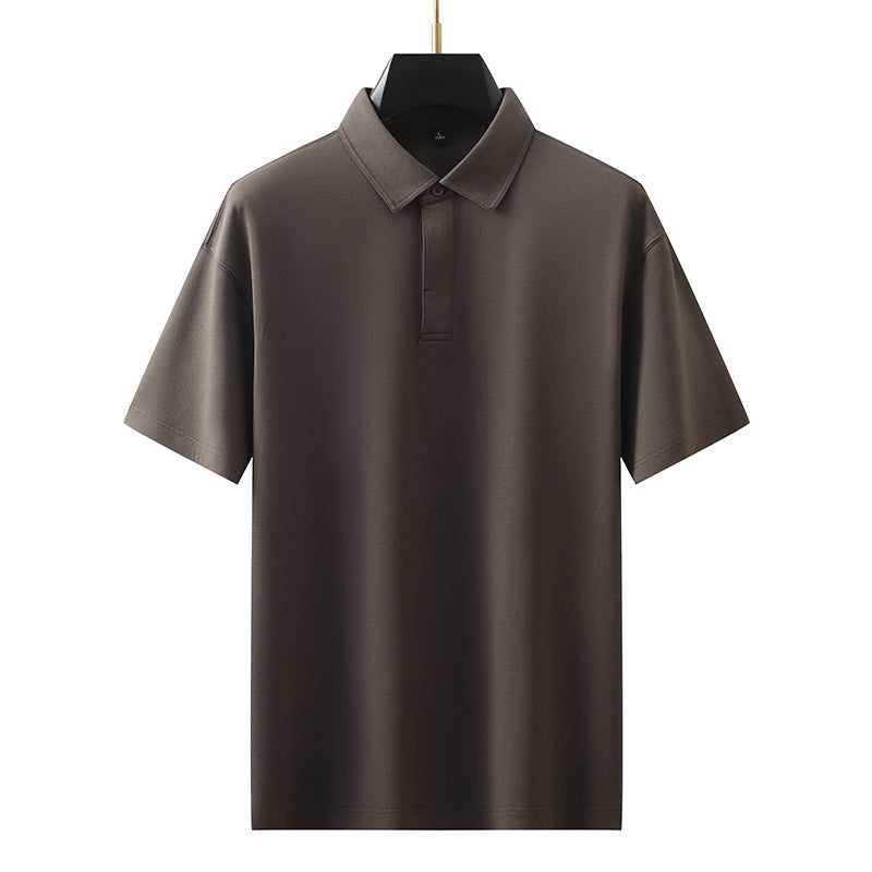 Short Sleeve Polo Shirt for Men High-Grade Flip Collar T-Shirt