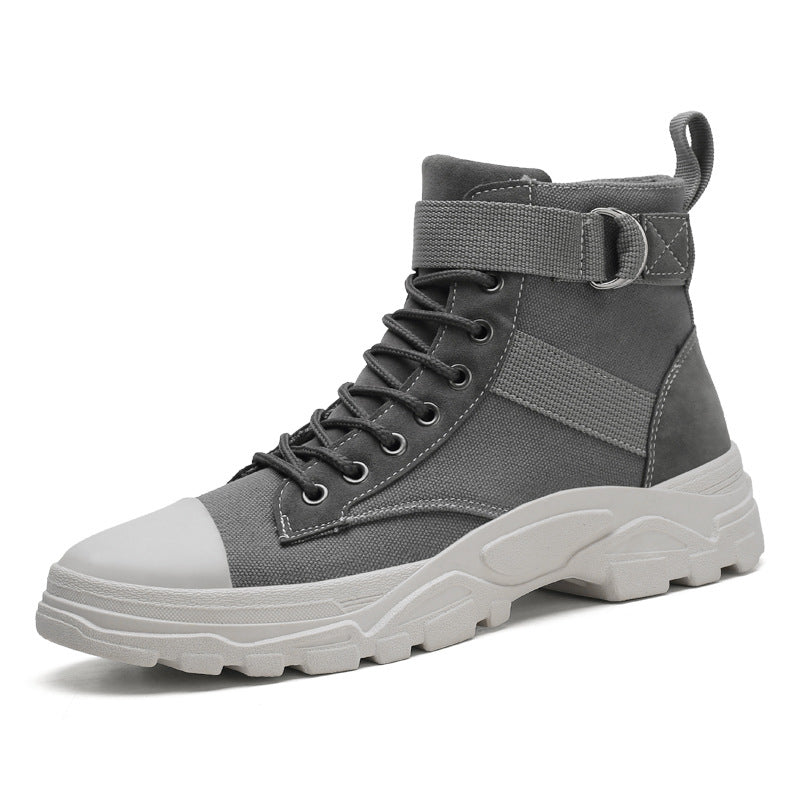 Men's Casual High Top Canvas Boots