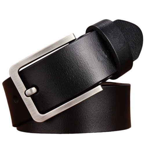 Men's Genuine Leather Belt - Retro Pin Buckle Belt - Versatile Thick Cowhide