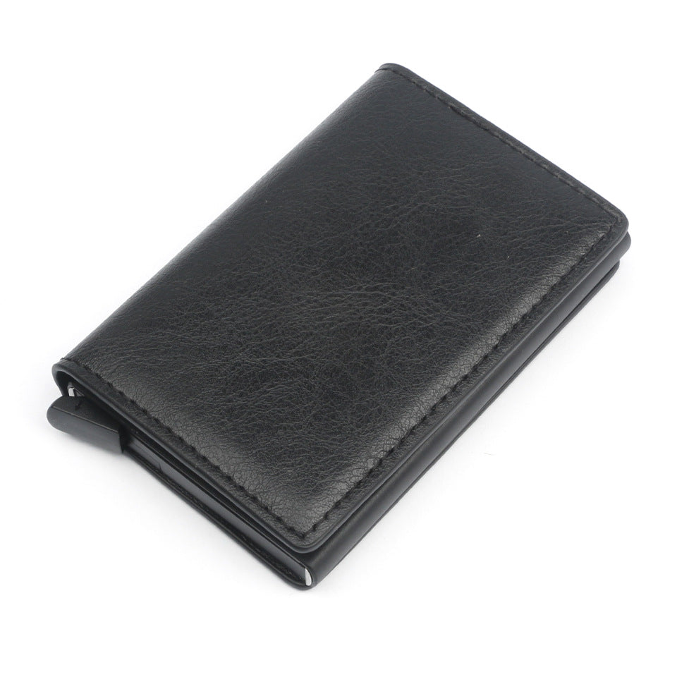 Men's Metal Card Holder - RFID Aluminum Alloy and Leather