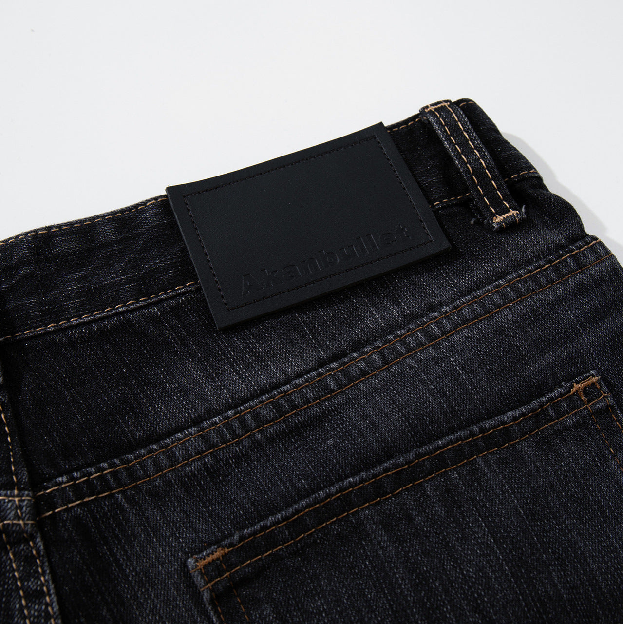 Washed Vintage High-Quality Flared Denim Trousers