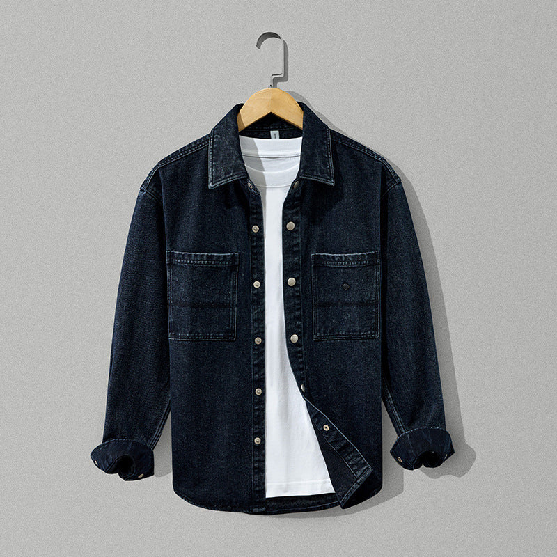 Men's Thick Pure Cotton Denim Coat