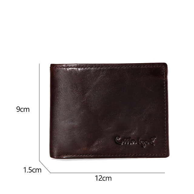 Genuine Leather Men's Wallet - Handmade