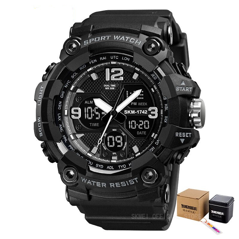 Shockproof Men's Watches - Waterproof Digital Sport Wristwatch