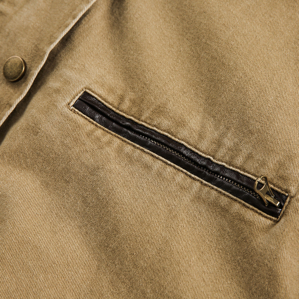 Washed Brown Denim Jacket