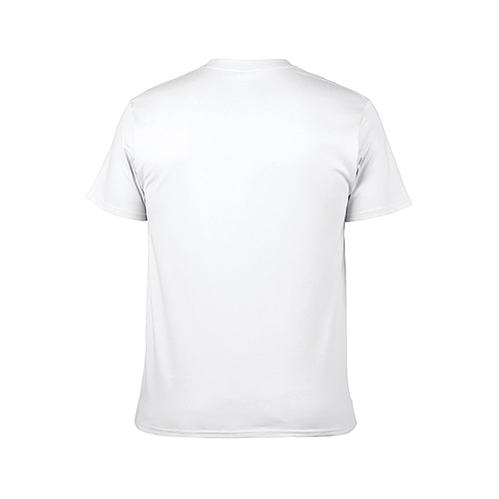 JDJ Logo Men's White Cotton Short Sleeve T Shirt