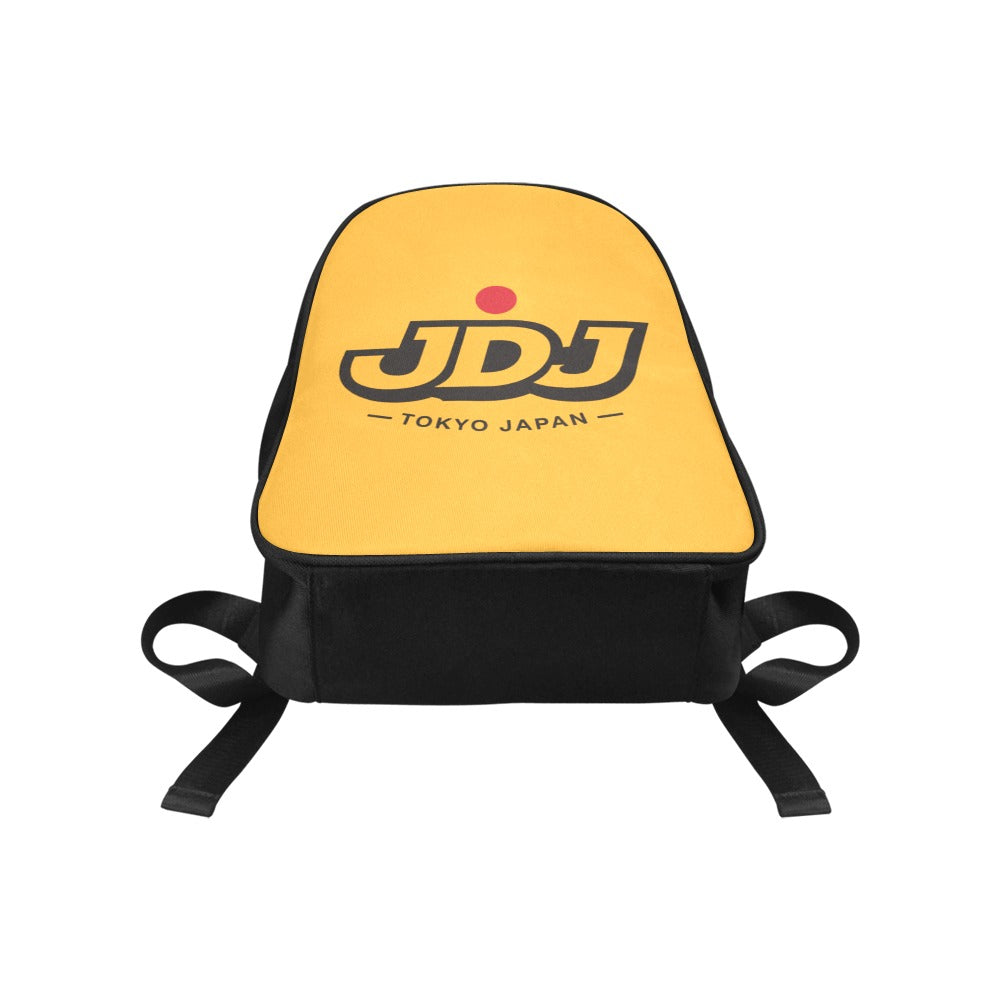 JDJ Logo Canvas Backpack Durable Cotton With Laptop Compartment