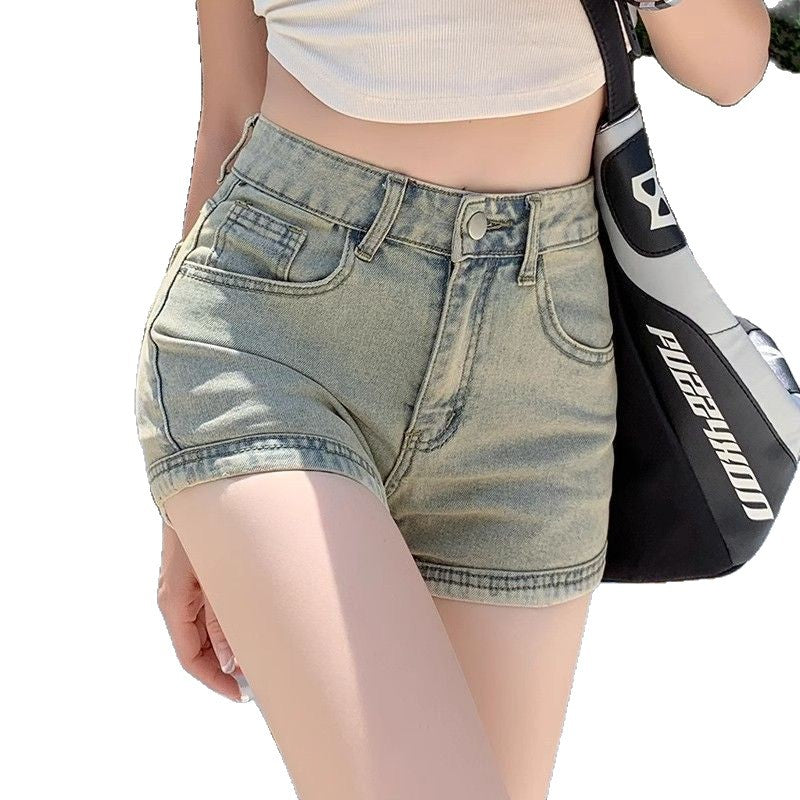 Vintage Women’s Denim Shorts - Summer Slim Fit High Street Design