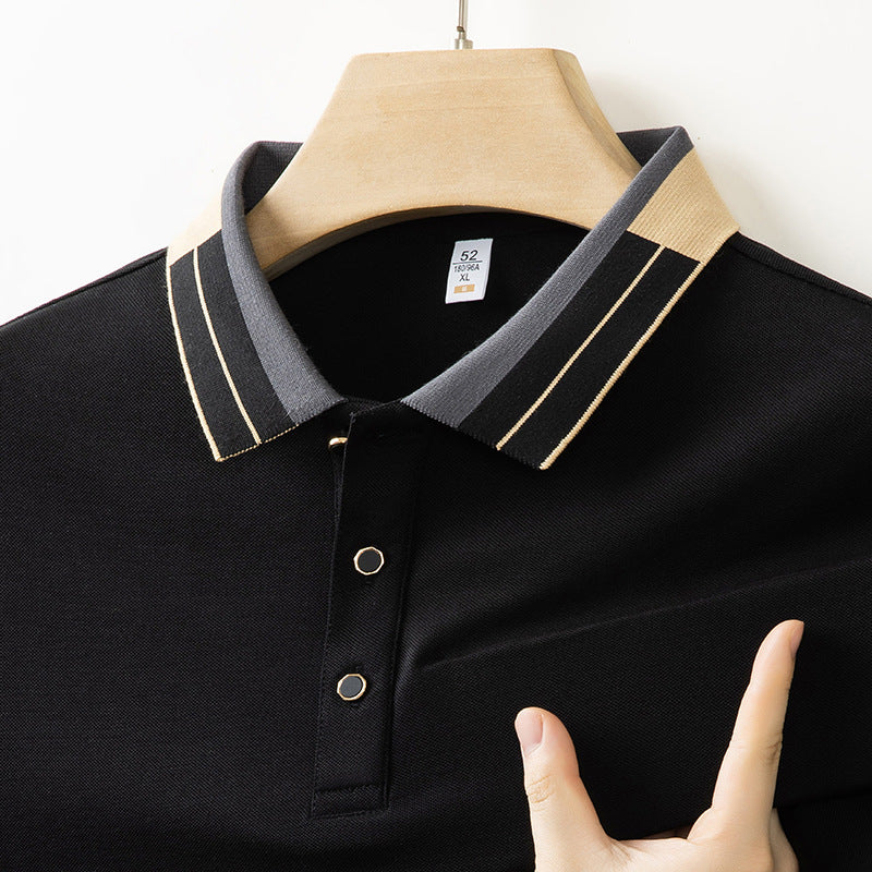 Casual Simple Lapel T-Shirt for Men