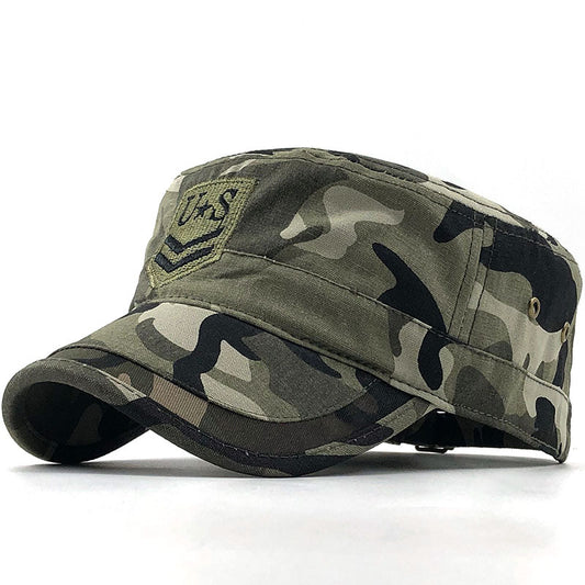 Casual Shade Sports Cotton Peaked Cap Men's Alphabet Embroidery Cap Women's Outdoor Student Camouflage Cap