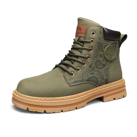 Men's High Top Boots - Outdoor Casual Workwear Shoes